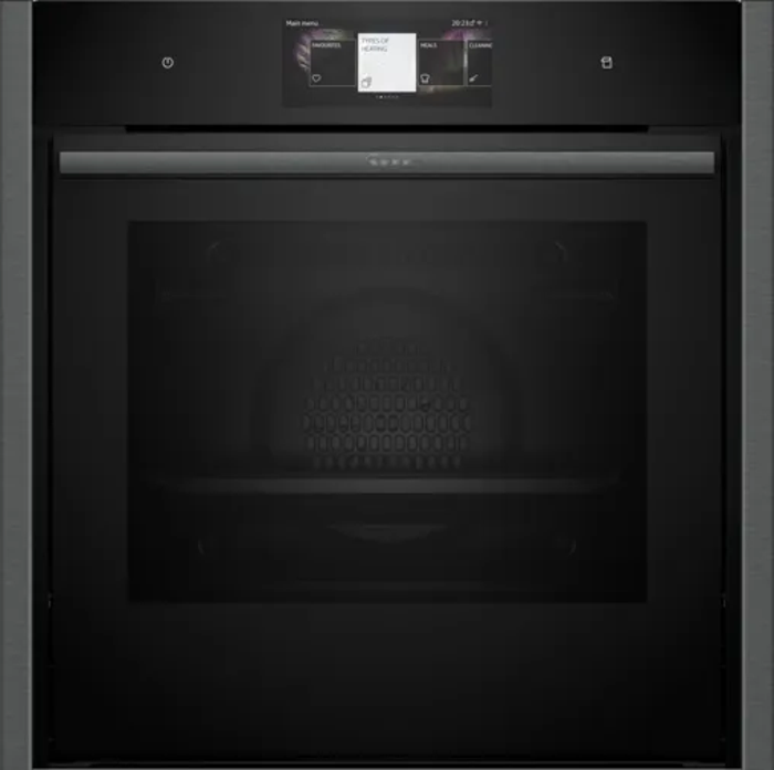 NEFF B64VT73G0B  N 90 60 x 60cm with added steam function Built-in Single Electric Oven Graphite Grey
