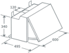 Prima PRCH550 Integrated Hood Grey