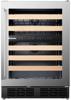 Hisense RW17W4NWG0 46 Bottles Built-in with dual temperature Wine Cooler Stainless steel