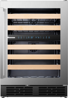 Hisense RW17W4NWG0 46 Bottles Built-in with dual temperature Wine Cooler Stainless steel