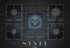 Bosch PPQ7A6B90 Series 6 75cm Tempered Glass Gas Hob Black