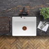 Caple CPBS600 Butler 600 Sit-On Belfast Sink White