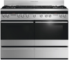 Fisher & Paykel OR120DDWGX2 120cm  Six burner gas hob with two wok burners Two separate convection ovens Dual Fuel Range Cooker Stainless steel