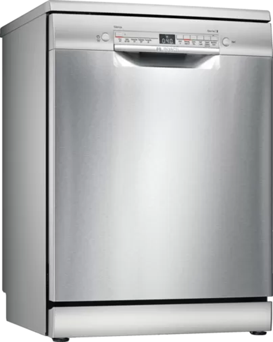 Bosch SMS2ITI41G Series 2 60cm Freestanding Dishwasher Silver Inox