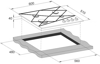 CATA UBGOG60DH 60cm 4 Burner Gas on glass Gas Hob Black