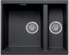 Carysil EN50REV-BK Reversible Enigma 1.5 Bowl (inset or undermount) Undermount Sink Black