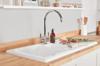 Rangemaster CRT10202WH  1.5 Bowl Rustic Fire Clay Ceramic  1000 x 500 mm Inset Sink White