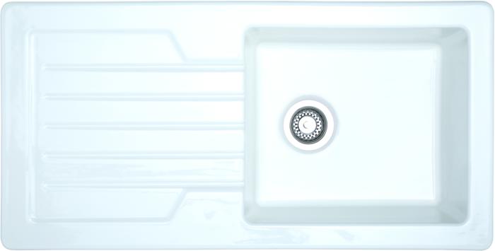 Carysil CD100LJDM 101cm Large Ceramic Inset Sink White