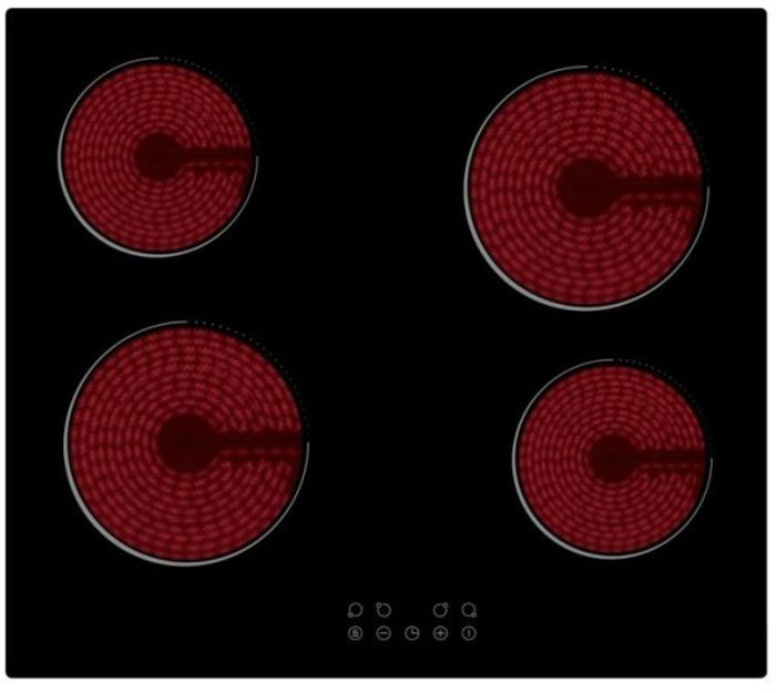 CATA CUL60TC Ceramic 4 Zone Electic Ceramic Hob Black