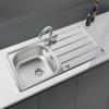 Carysil KD100 Pack Kona Single Bowl sink + HS605 Tap ( Sink and Tap ) Stainless steel