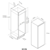 Caple In-column RIL1796 larder fridge + RIF1797 Frost Free Freezer ( Integrated Fridge and Freezer ) White