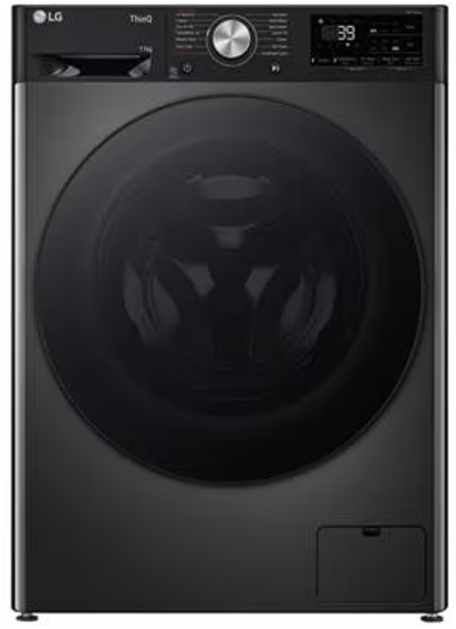 LG F4Y711BBTN1 TurboWash™360  11kg  1400 rpm WiFi connected  Steam™  AI Direct Drive™ Freestanding Washing Machine Black