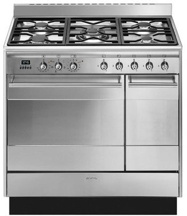 Smeg SUK92MX9-1 90cm Concert Dual Fuel Range Cooker Stainless steel