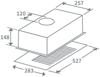 Prima PRCH700 60cm Canopy Hood Grey