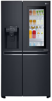 LG GSX960MCVZ InstaView Door-in-Door™ 601 Litres WIFI Connected Plumbed Ice & Water Frost Free American Style Fridge Freezer Matt Black