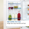 Bosch KIV87VFE0G Series 4 Built-in fridge-freezer with freezer at bottom flat hinge Low Frost Integrated Fridge Freezer White