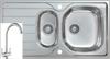 1810 BILANCIODUO 965I REV 1.5 Bowl + Blanco Max Tap /432 ( Sink and Tap ) Stainless steel