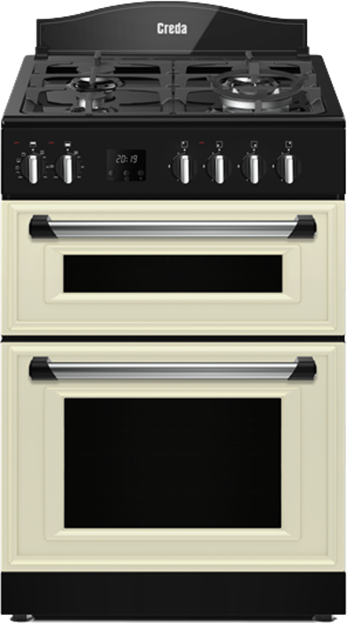 Creda C60DFMRCRM 60cm Traditional Mini Freestanding Dual Fuel Cooker Cream
