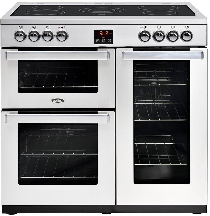 Belling Cookcentre Professional 90E 90cm Electric ( 444444072 ) Electric Range Cooker Stainless steel