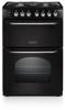 Rangemaster CLA60DFFBL/C 60cm Classic Double Oven 128080 Freestanding Dual Fuel Cooker Black