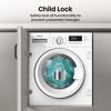 Hisense WF3M741BWI 7kg 1400 Spin and Steam Integrated Washing Machine White