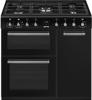 Smeg CX93GMBL 90cm Concert Dual Fuel Range Cooker Black
