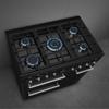 Smeg CX93GMBL 90cm Concert Dual Fuel Range Cooker Black