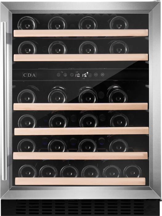 CDA CFWC604SS 60cm Freestanding/Undercounter Dual Zone Wine Cooler Stainless steel