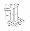 CDA ECP62SS 60cm Curved glass extractor Hood Stainless steel