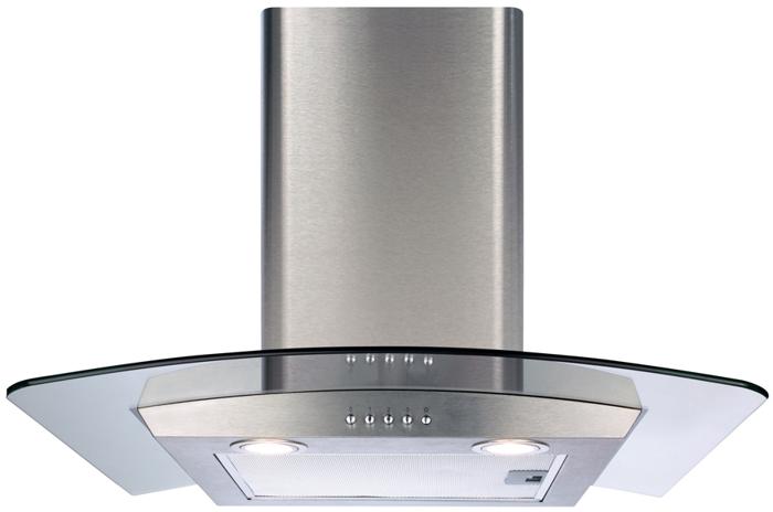 CDA ECP62SS 60cm Curved glass extractor Hood Stainless steel