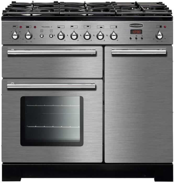 Rangemaster TOLP90DFFSS/C Toledo 90 + Dual Fuel Range Cooker Stainless steel