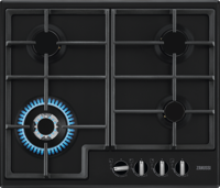 Zanussi ZGNN645K 4 Burner Gas Hob Black