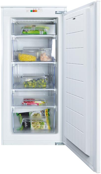 CDA FW582 three-quarter height 127 Litre Fridge + FW582 127 Litres Freezer ( Integrated Fridge and Freezer ) White