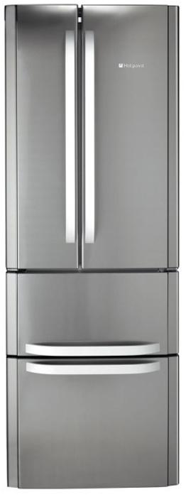 Hotpoint FFU4DX.1 70cm Quadrio *FROST FREE* Freestanding Fridge-Freezer Stainless steel