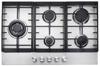 Teknix SCS63PX Single Electric Oven + SCGH751X 5 Burner Gas Hob ( Oven and Hob Pack ) Black / Stainless Steel