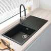 Carysil TD100L Deep Bowl Turin Large Single Bowl Inset Sink Stone