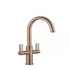 Francis Pegler Jeroni Swan Twin 922117 Tap Antique Brass