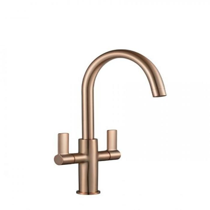 Francis Pegler Jeroni Swan Twin 922117 Tap Antique Brass