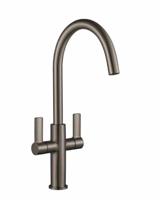 Francis Pegler Jeroni Swan Two Handle Mixer 922116 Tap Gunmetal