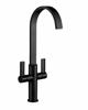 Francis Pegler Jeroni Swept Spout Two Handle 922128 Tap Matt Black