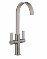 Francis Pegler Jeroni Swept Two Handle 922127 Tap Brushed Nickel