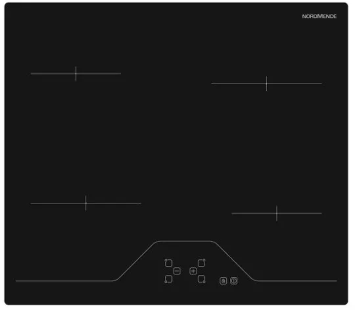 Nordmende HCT63FL 60cm 4 Zone Touch Control Ceramic Hob Black