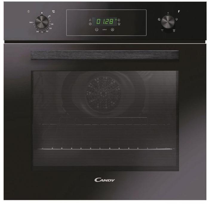 Candy FCT455NR Single Electric Oven + CHW6LBB 4 Gas Burner Hob ( Oven and Hob Pack ) Black