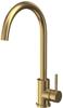 Scudo KT44 Milan Single Lever Swan Neck ( Manhatton ) Tap Brushed Brass