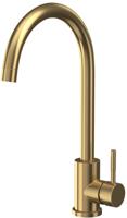 Scudo KT44 Milan Single Lever Swan Neck ( Manhatton ) Tap Brushed Brass