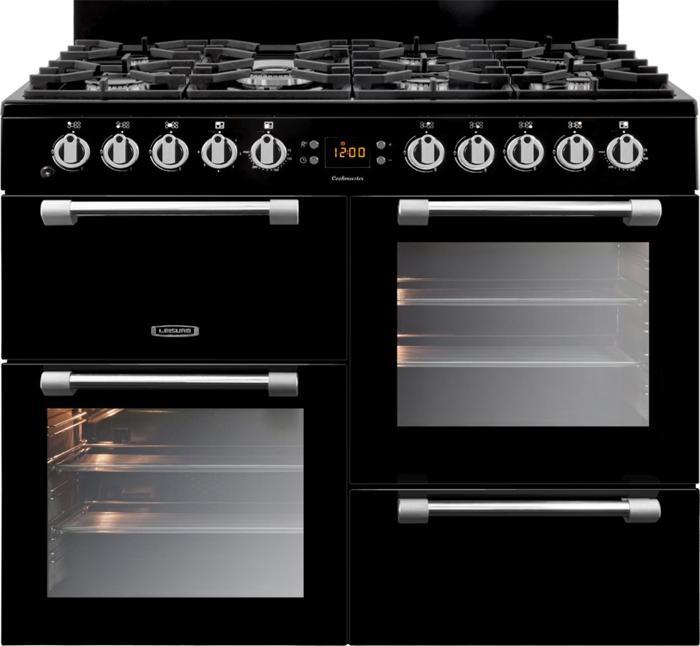 Leisure CK100G232K Cookmaster 100cm Seven Gas Burners Gas Range Cooker Black
