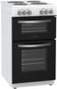 Montpellier MTCE50W 50cm Twin Cavity Freestanding Electric Cooker White
