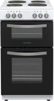 Montpellier MTCE50W 50cm Twin Cavity Freestanding Electric Cooker White