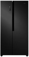 Teknix THSBS1791PBIX  2 Door Side by Side No Frost American Style Fridge Freezer Black Steel