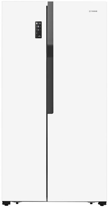 Teknix THSBS1791PW 2 Door Side by Side Frost Free American Style Fridge Freezer White